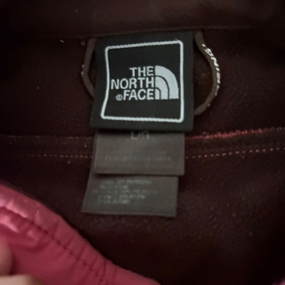 The North Face Apex Softshell Jacket Womens Large Pink Full Zip Fleece Lined - Picture 2 of 4